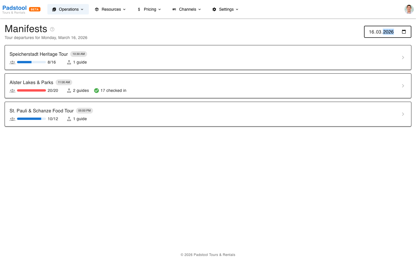 Manifest list